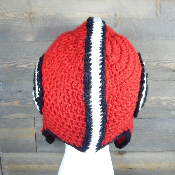Cool Handmade Georgia Football Beanie Crochet - Picture 5 of 5
